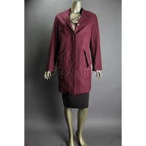 $2545 JIL SANDER Alpaca Wool Purple Magenta Jacket Coat 6